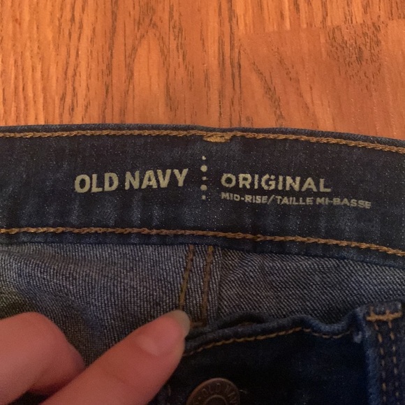 Women’s old navy original mid rise jeans in size 00, dark blue colour - Picture 4 of 5